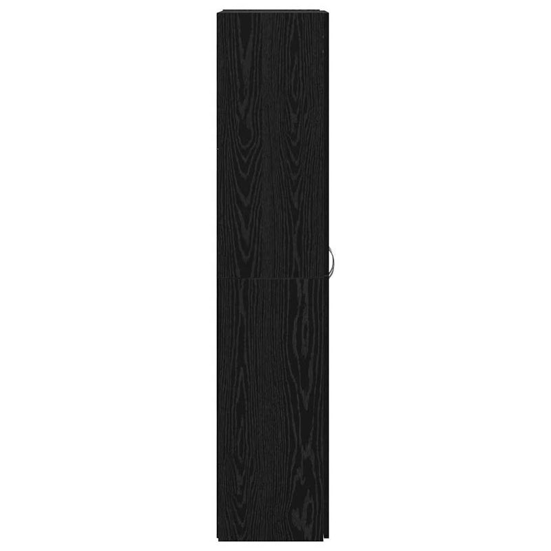 vidaXL Irodai szekrény polcokkal Musta tammi 60 x 32 x 153 Faanyag