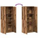 vidaXL Highboard 80 x 35 x 180 cm Szerelt Fa Öreg fa