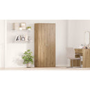 vidaXL Highboard kézműves tölgy 80 x 35 x 180 cm Faanyag