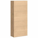 vidaXL Highboard kézműves tölgy 80 x 35 x 180 cm Faanyag