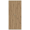 vidaXL Highboard kézműves tölgy 80 x 35 x 180 cm Faanyag