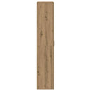 vidaXL Highboard kézműves tölgy 80 x 35 x 180 cm Faanyag