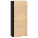 vidaXL Highboard 80 x 35 x 180 cm Szerelt Fa Musta tammi