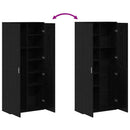 vidaXL Highboard 80 x 35 x 180 cm Szerelt Fa Musta tammi