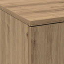 vidaXL Magasfiú 70 x 33.5 x 180 cm Faanyag Artisan tölgy