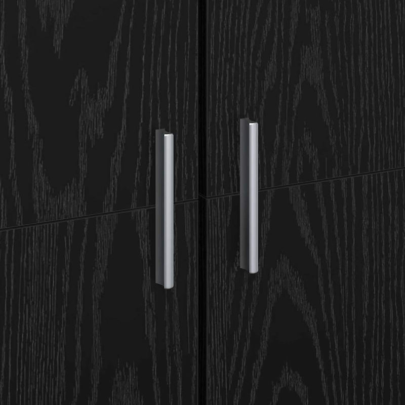 vidaXL Magasfiú Musta tammi 70 x 35 x 180 cm Faanyag