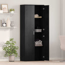 vidaXL Magasfiú Fekete tölgy 70 x 33.5 x 180 cm Faanyag