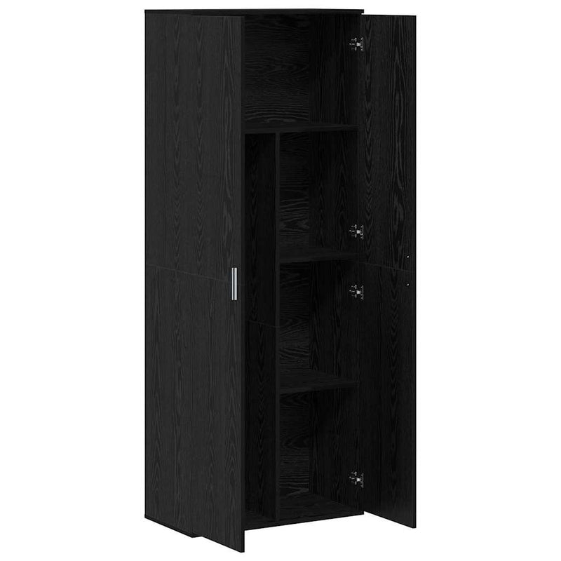 vidaXL Magasfiú Musta tammi 70 x 35 x 180 cm Faanyag