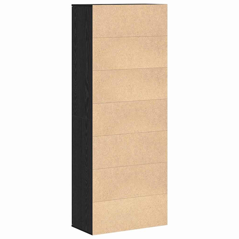 vidaXL Magasfiú Musta tammi 70 x 35 x 180 cm Faanyag