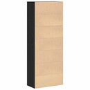 vidaXL Magasfiú Fekete tölgy 70 x 33.5 x 180 cm Faanyag