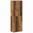 vidaXL Highboard 60 x 35 x 180 cm Szerelt Fa Öreg fa
