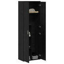 vidaXL Highboard Musta tammi 60 x 35 x 180 cm Faanyag