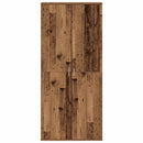 vidaXL Magasító polcokkal tárolóval Öreg fa 80 x 39 x 178 cm Faanyag