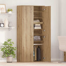 vidaXL Magasító polcokkal kézműves tölgy 80 x 39 x 178 cm Faanyag
