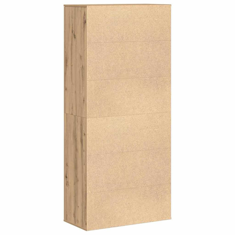 vidaXL Magasító polcokkal kézműves tölgy 80 x 39 x 178 cm Faanyag