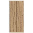 vidaXL Magasító polcokkal kézműves tölgy 80 x 39 x 178 cm Faanyag