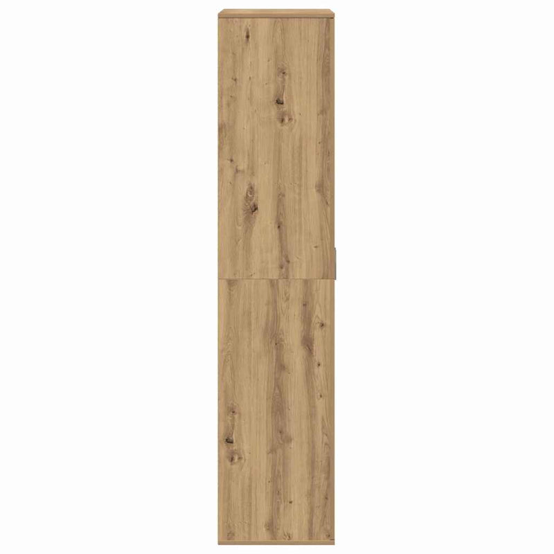 vidaXL Magasító polcokkal kézműves tölgy 80 x 39 x 178 cm Faanyag