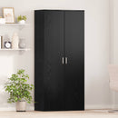 vidaXL Magasfiú 80 x 39 x 178 cm Szerelt Fa Fekete Tölgy