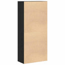 vidaXL Magasfiú 80 x 39 x 178 cm Szerelt Fa Fekete Tölgy
