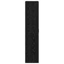 vidaXL Magasító polcokkal ajtóval Musta tammi 80 x 39 x 178 cm Faanyag