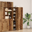 vidaXL Magasfiú 2 pcs Öreg fa 30 x 42,5 x 185 cm
