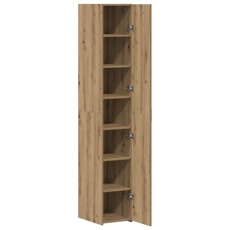vidaXL Magasfiú kézműves tölgy 30 x 42.5 x 185 cm Faanyag
