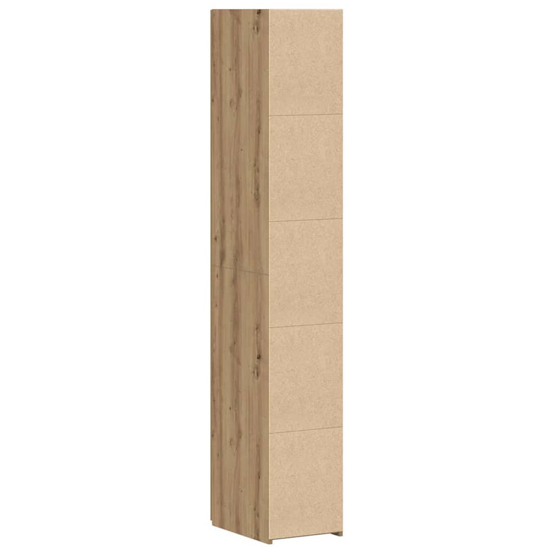 vidaXL Magasfiú kézműves tölgy 30 x 42.5 x 185 cm Faanyag