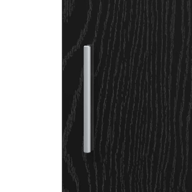 vidaXL Magasfiú Musta tammi 30 x 42.5 x 185 cm Faanyag
