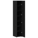 vidaXL Magasfiú 2 pcs Fekete tölgy 30 x 42,5 x 185 cm