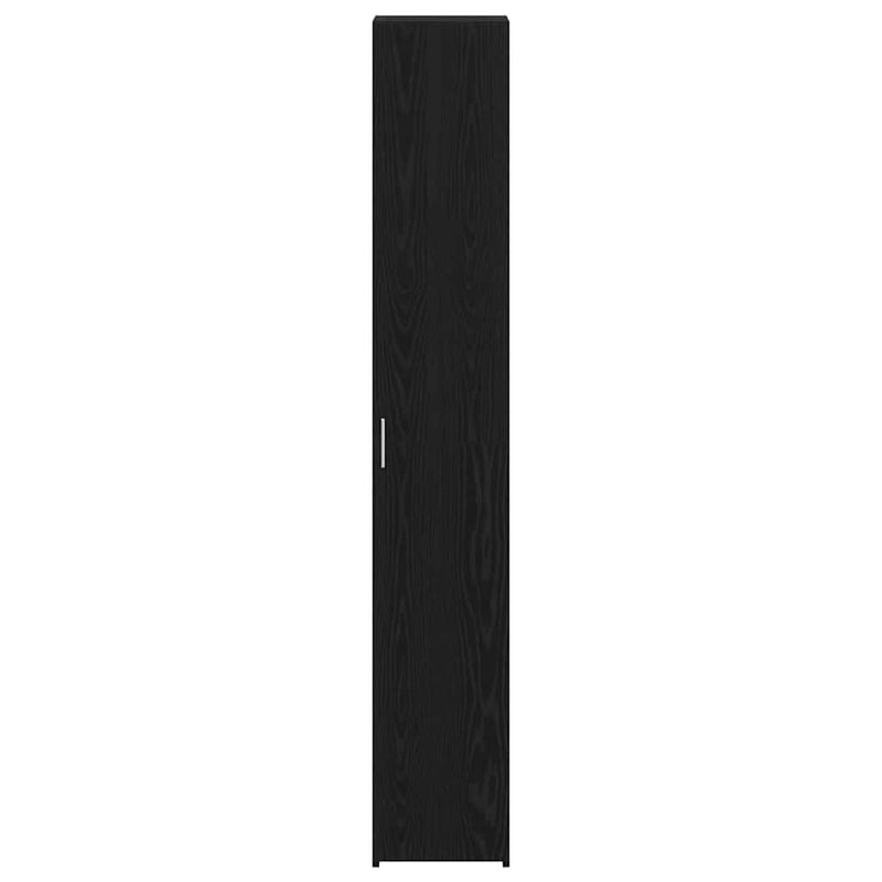 vidaXL Magasfiú Musta tammi 30 x 42.5 x 185 cm Faanyag