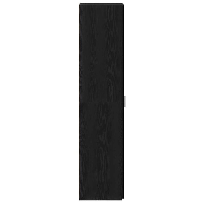 vidaXL Magasfiú Musta tammi 30 x 42.5 x 185 cm Faanyag