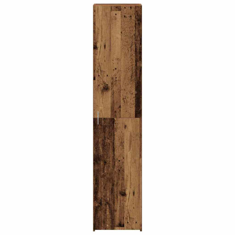 vidaXL magas tároló szekrény régi fa 40x42.5x185 cm mérnöki fa