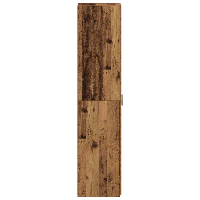 vidaXL magas tároló szekrény régi fa 40x42.5x185 cm mérnöki fa