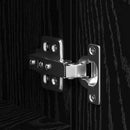 vidaXL Magasfiú Musta tammi 40 x 42,5 x 185 cm Faanyag