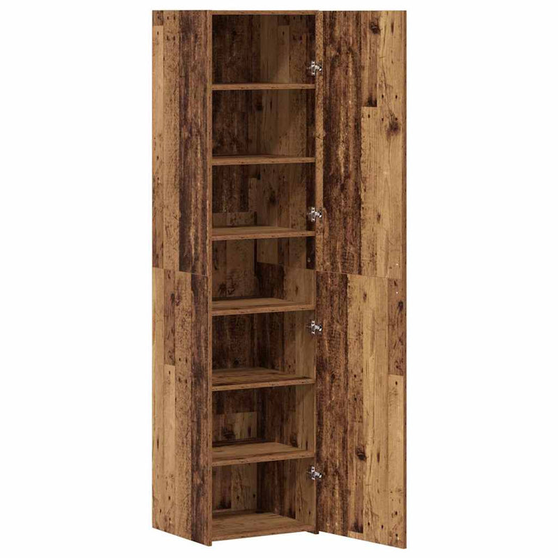 vidaXL Magas Bútor Régi Fa 45x42.5x185 cm MDF