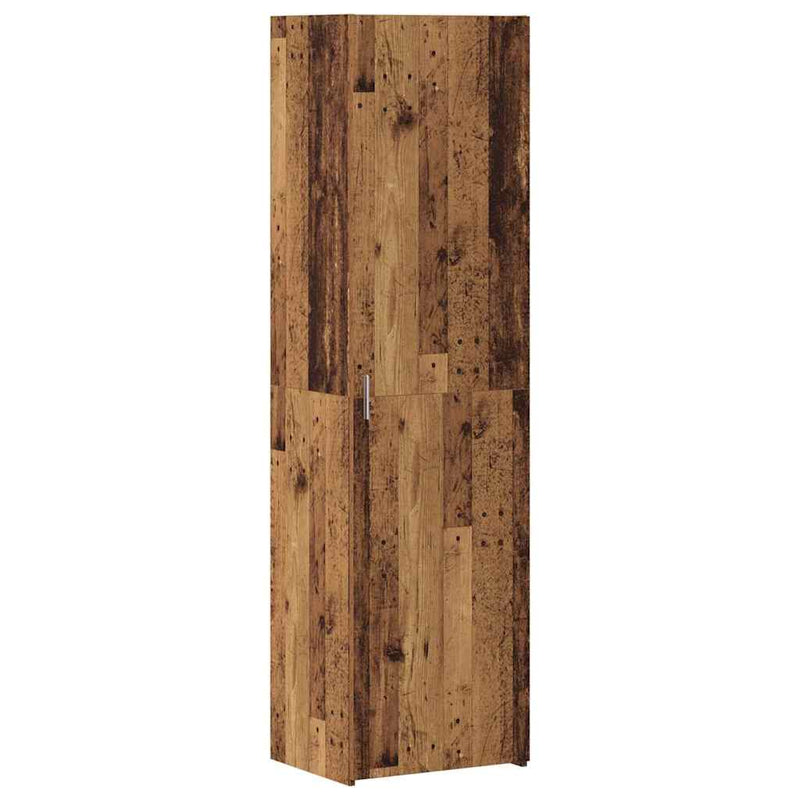 vidaXL Felső Szekrény Régi Fa 50x42.5x185 cm Szerelt Fa