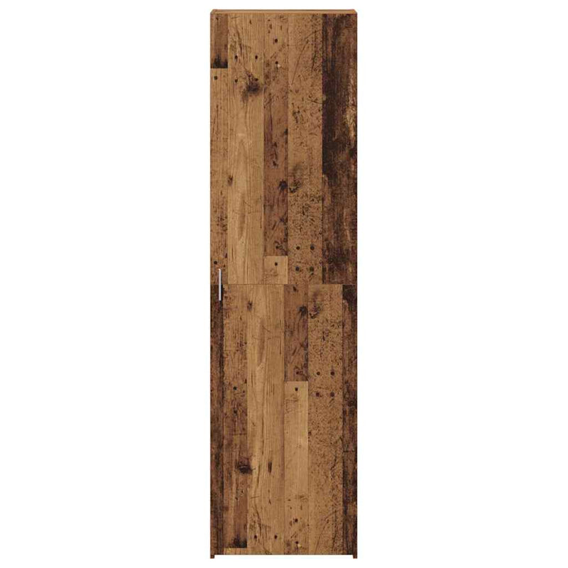 vidaXL Felső Szekrény Régi Fa 50x42.5x185 cm Szerelt Fa