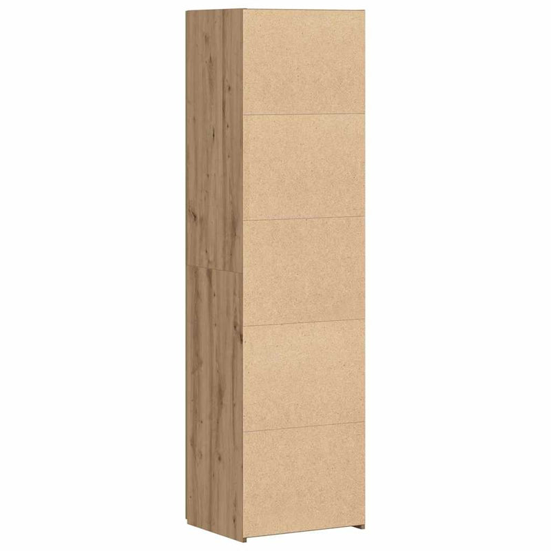 vidaXL Magas Tölgy 50x42.5x185 cm Műgyanta Fa