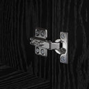 vidaXL Magasfiú Musta tammi 50 x 42,5 x 185 cm Faanyag