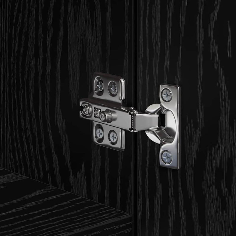 vidaXL Magasfiú Musta tammi 50 x 42,5 x 185 cm Faanyag