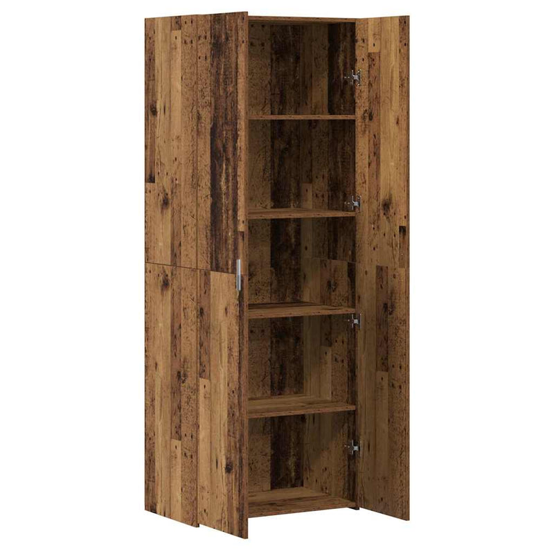 vidaXL Magasfiú Régi fa 70 x 42.5 x 185 cm Faanyag