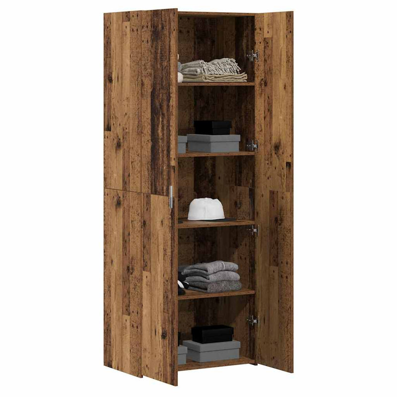 vidaXL Magasfiú Régi fa 70 x 42.5 x 185 cm Faanyag