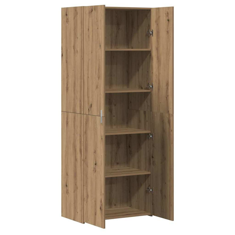 vidaXL Magasfiú kézműves tölgy 70 x 42.5 x 185 cm Faanyag