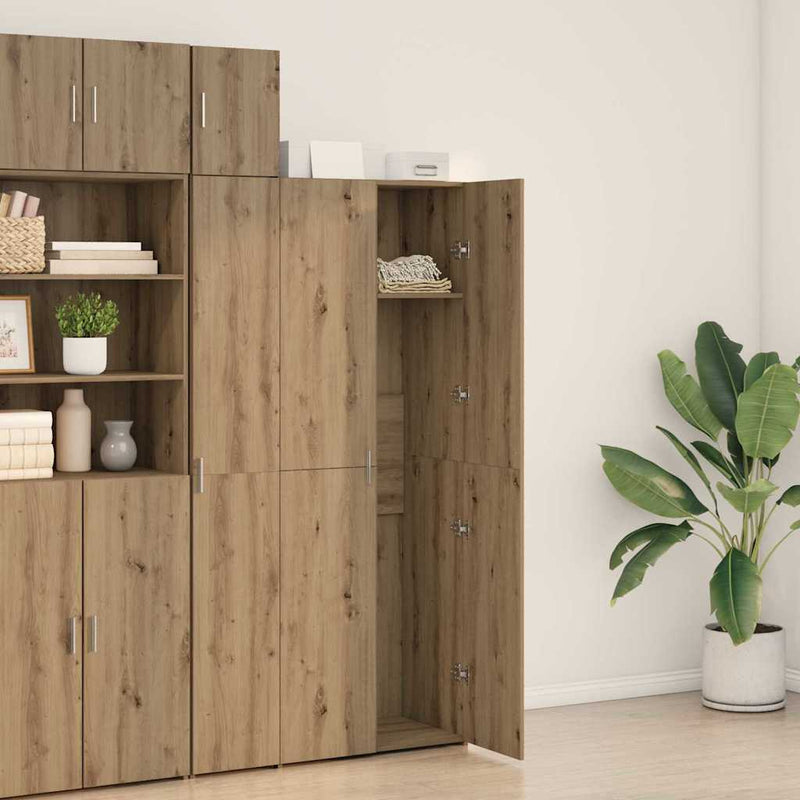 vidaXL Magasfiú kézműves tölgy 70 x 42.5 x 185 cm Faanyag