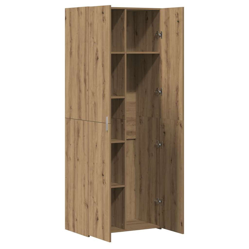 vidaXL Magasfiú kézműves tölgy 70 x 42.5 x 185 cm Faanyag