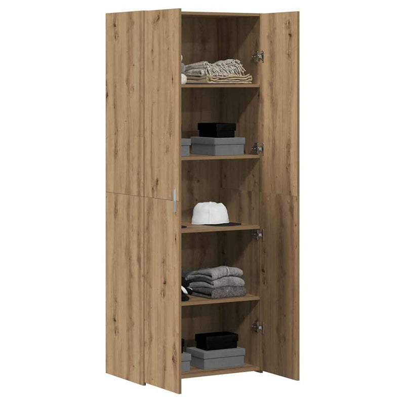 vidaXL Magasfiú kézműves tölgy 70 x 42.5 x 185 cm Faanyag