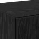 vidaXL Magasfiú 2 pcs Fekete tölgy 70 x 42,5 x 185 cm