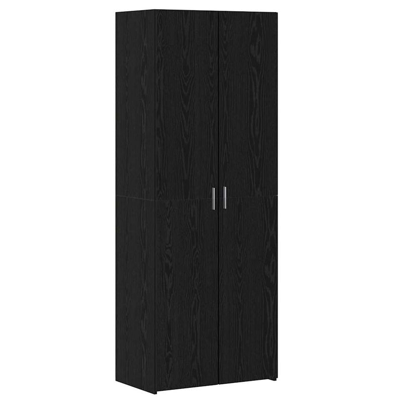 vidaXL Magasfiú Musta tammi 70 x 42.5 x 185 cm Faanyag