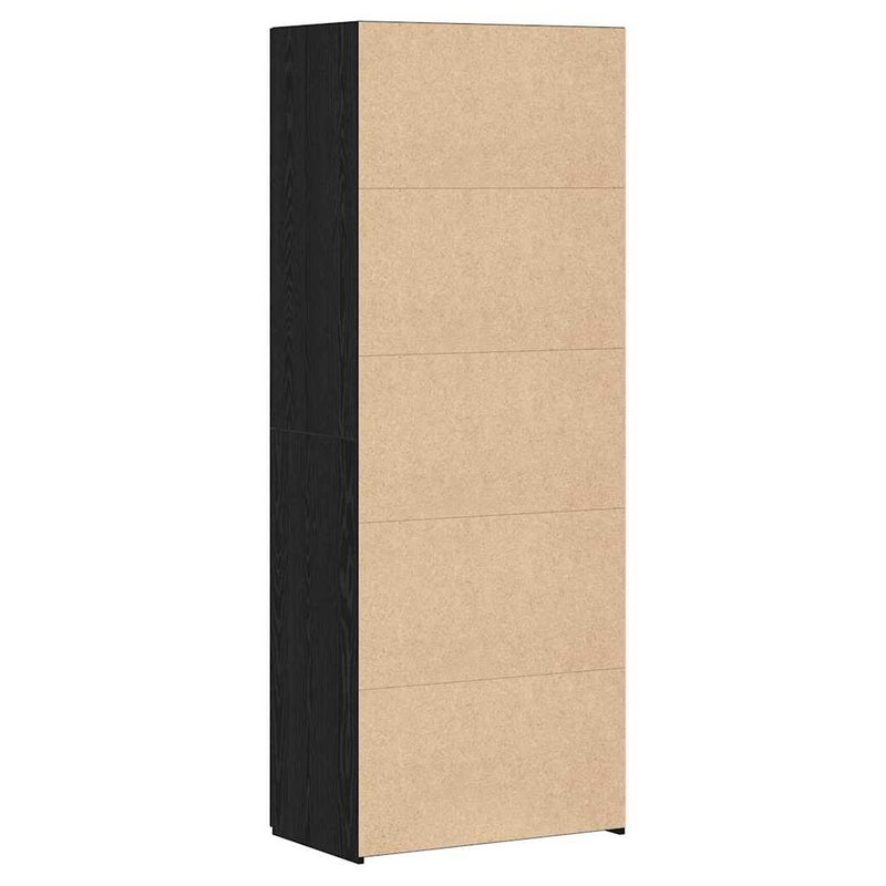 vidaXL Magasfiú Musta tammi 70 x 42.5 x 185 cm Faanyag