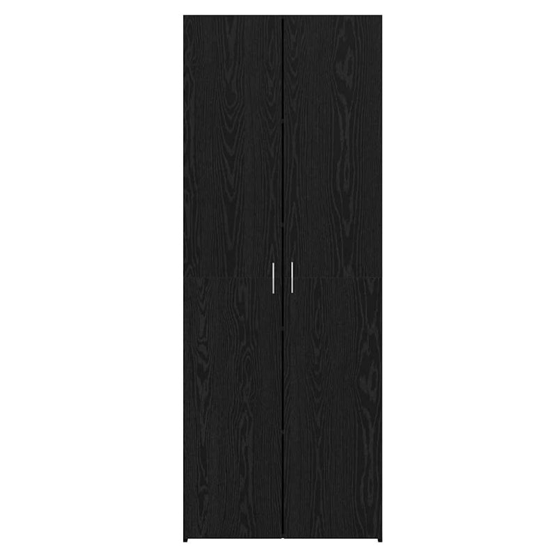 vidaXL Magasfiú Musta tammi 70 x 42.5 x 185 cm Faanyag